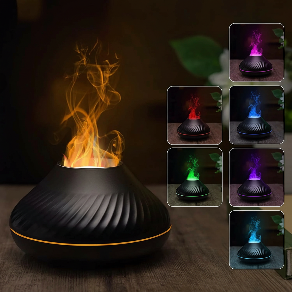 Diffuseur d'Arômes Effet Flamme